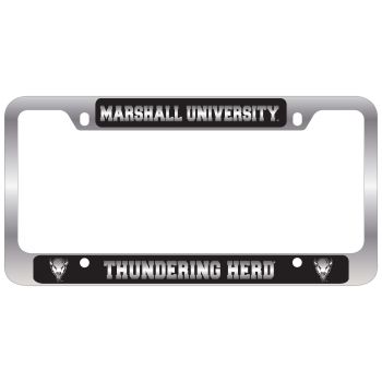 Stainless Steel License Plate Frame - Marshall Thundering Herd