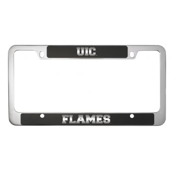 Stainless Steel License Plate Frame - UIC Flames