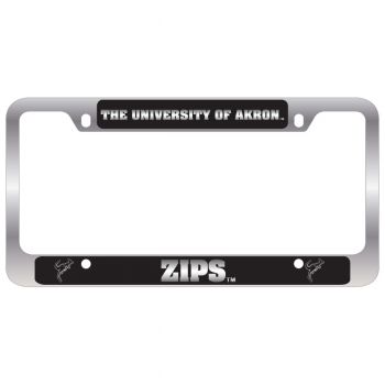 Stainless Steel License Plate Frame - Akron Zips