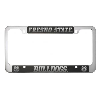 Stainless Steel License Plate Frame - Fresno State Bulldogs