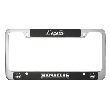 Stainless Steel License Plate Frame - Loyola Ramblers