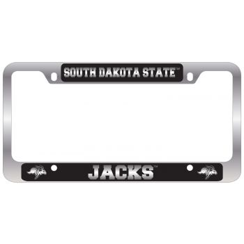 Stainless Steel License Plate Frame - South Dakota State Jackrabbits