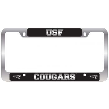 Stainless Steel License Plate Frame - St. Francis Fort Wayne Cougars