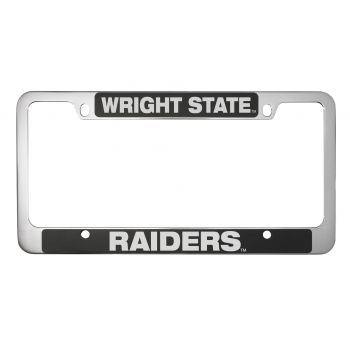Stainless Steel License Plate Frame - Wright State Raiders