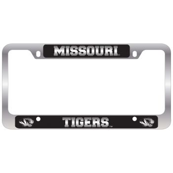 Stainless Steel License Plate Frame - Mizzou Tigers