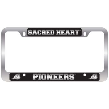 Stainless Steel License Plate Frame - Sacred Heart Pioneers
