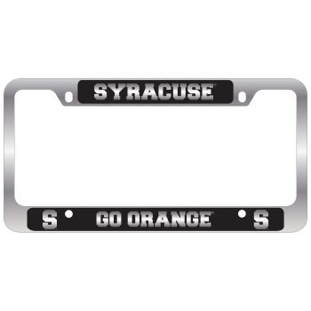 Stainless Steel License Plate Frame - Syracuse Orange
