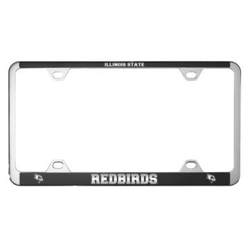 Stainless Steel License Plate Frame - Illinois State Redbirds