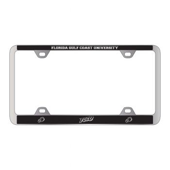 Stainless Steel License Plate Frame - Florida Gulf Coast Eagles