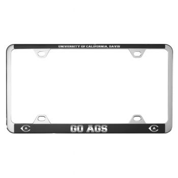 Stainless Steel License Plate Frame - UC Davis Aggies