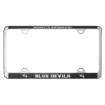 Stainless Steel License Plate Frame - Wisconsin-Stout