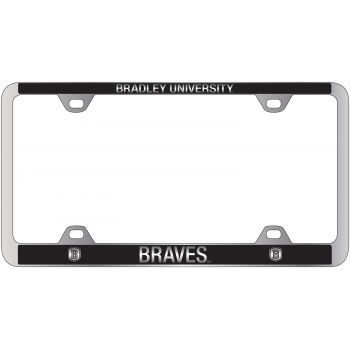 Stainless Steel License Plate Frame - Bradley Braves