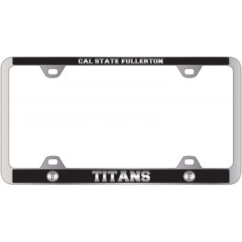 Stainless Steel License Plate Frame - Cal State Fullerton Titans