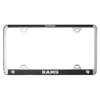 Stainless Steel License Plate Frame - Fordham Rams