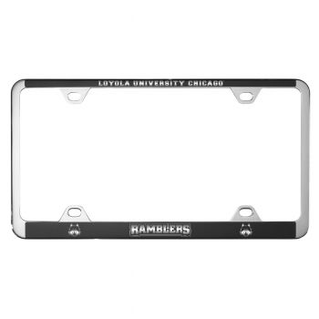 Stainless Steel License Plate Frame - Loyola Ramblers