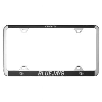 Stainless Steel License Plate Frame - Creighton Blue Jays