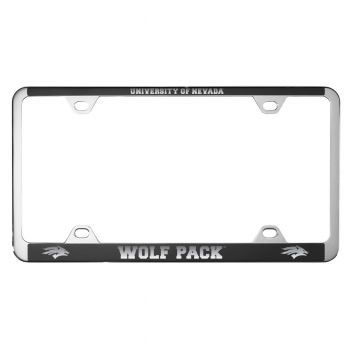 Stainless Steel License Plate Frame - Nevada Wolf Pack