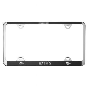 Stainless Steel License Plate Frame - SDSU Aztecs