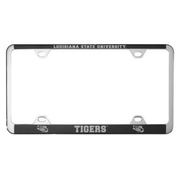 Stainless Steel License Plate Frame - LSU Tigers