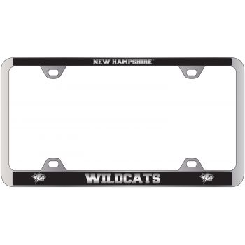 Stainless Steel License Plate Frame - New Hampshire Wildcats
