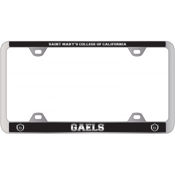 Stainless Steel License Plate Frame - St. Mary's Gaels