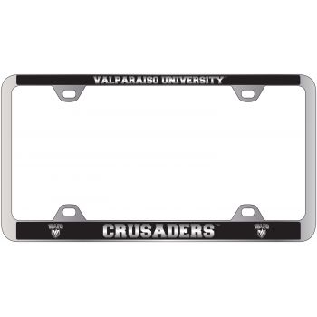 Stainless Steel License Plate Frame - Valparaiso Crusaders