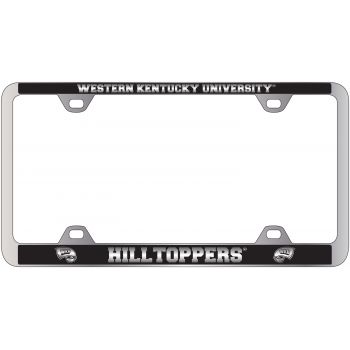 Stainless Steel License Plate Frame - Western Kentucky Hilltoppers