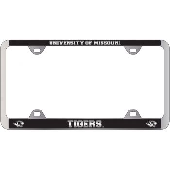 Stainless Steel License Plate Frame - Mizzou Tigers