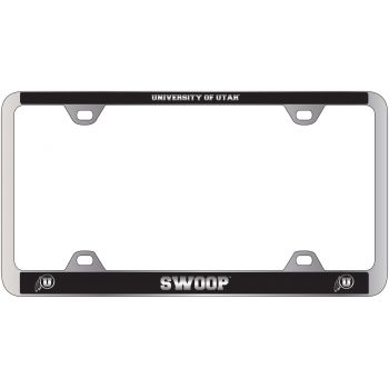 Stainless Steel License Plate Frame - Utah Utes