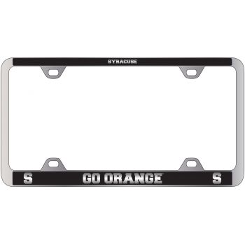 Stainless Steel License Plate Frame - Syracuse Orange