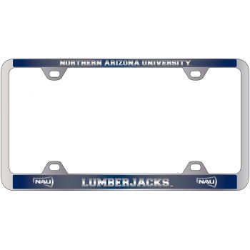 License Plate Frame with Color Inlays - NAU Lumberjacks