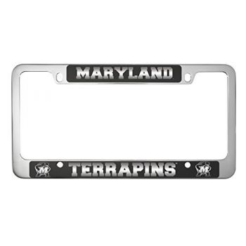 Stainless Steel License Plate Frame - Maryland Terrapins