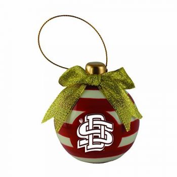 Ceramic Christmas Ball Ornament - South Dakota State Jackrabbits