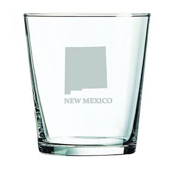 13 oz Cocktail Glass - New Mexico State Outline - New Mexico State Outline