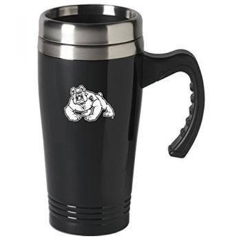 16 oz Stainless Steel Coffee Mug with handle - Fresno State Bulldogs