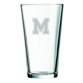 16 oz Pint Glass  - Memphis Tigers