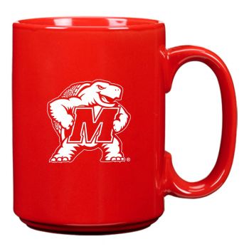 15 oz Ceramic Coffee Mug with Handle - Maryland Terrapins
