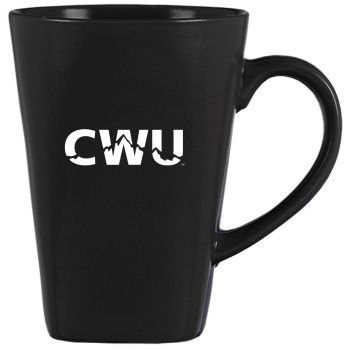 14 oz Square Ceramic Coffee Mug - Central Washington Wildcats