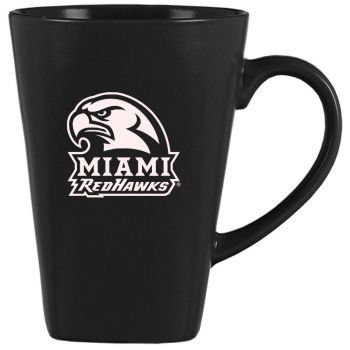 14 oz Square Ceramic Coffee Mug - Miami RedHawks