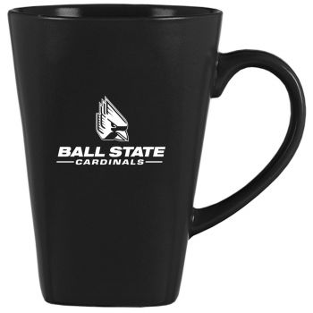 14 oz Square Ceramic Coffee Mug - Ball State Cardinals