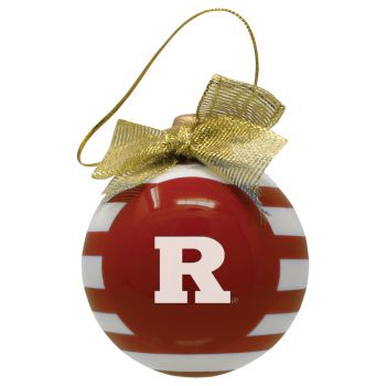 Ceramic Christmas Ball Ornament - Rutgers Knights