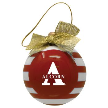 Ceramic Christmas Ball Ornament - Alcorn State Braves