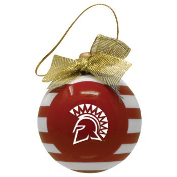 Ceramic Christmas Ball Ornament - San Jose State Spartans