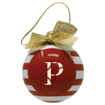 Ceramic Christmas Ball Ornament - Wisconsin-Platteville Pioneers