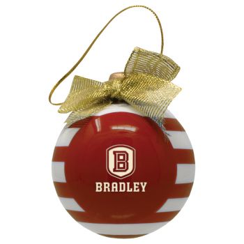 Ceramic Christmas Ball Ornament - Bradley Braves