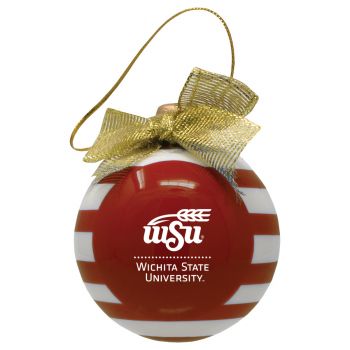 Ceramic Christmas Ball Ornament - Wichita State Shocker