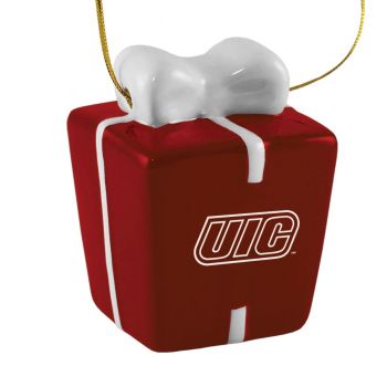 Ceramic Gift Box Shaped Holiday - UIC Flames