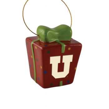 Ceramic Gift Box Shaped Holiday - Utah Utes