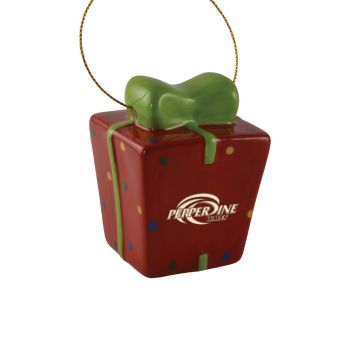 Ceramic Gift Box Shaped Holiday - Pepperdine Waves