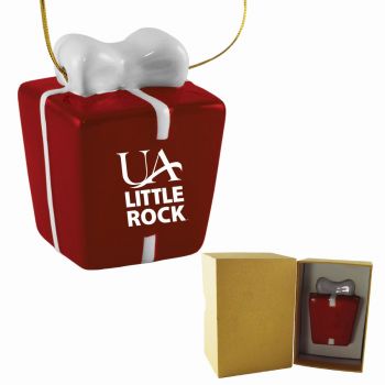 Ceramic Gift Box Shaped Holiday - Arkansas Little Rock Trojans